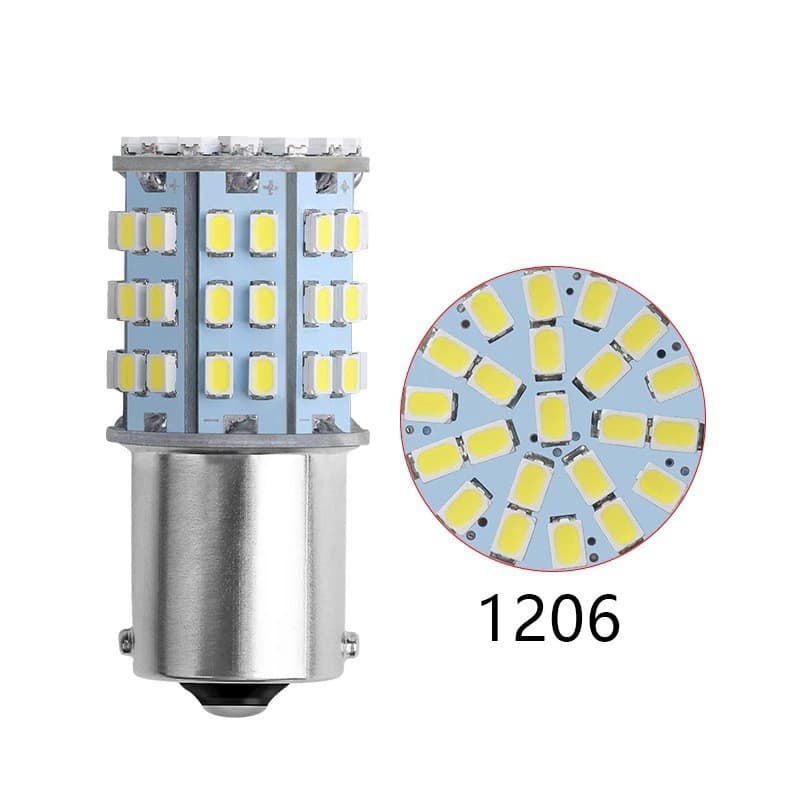 Car LED 1156 1206 64SMD LED Light 1156 Turn Signal High Brightness Chip 12V Bulb Factory