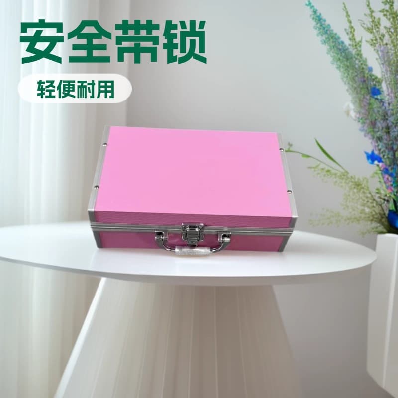Wholesale portable makeup box aluminum alloy manicure and eyelash tool box tattoo professional makeup artist large capacity storage box