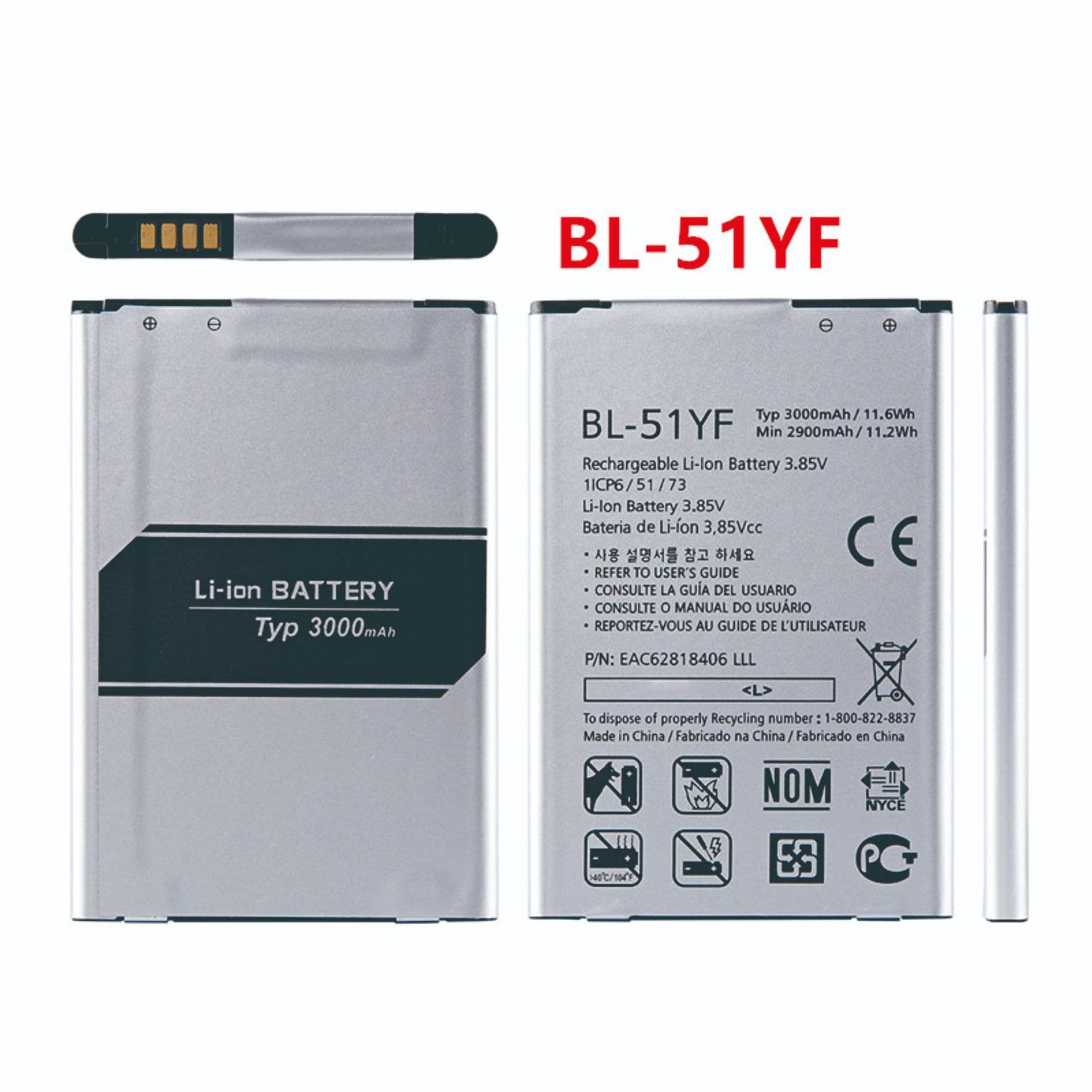 BL-51YF manufacturer wholesale suitable for LG G4 mobile phone battery lg H810 H815 new external lithium battery