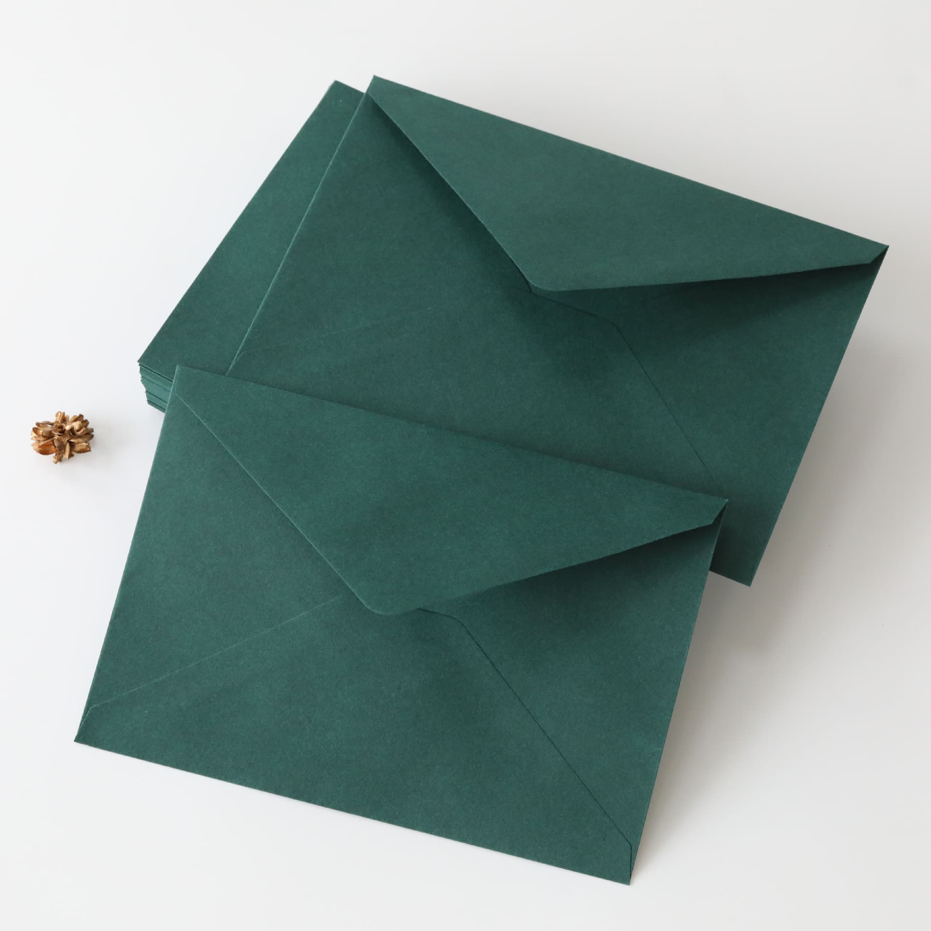 Western Style 120G Dark Green Envelope Wedding Invitation Envelope Rectangular Dark Green Envelope Greeting Card Shenzhen In Stock