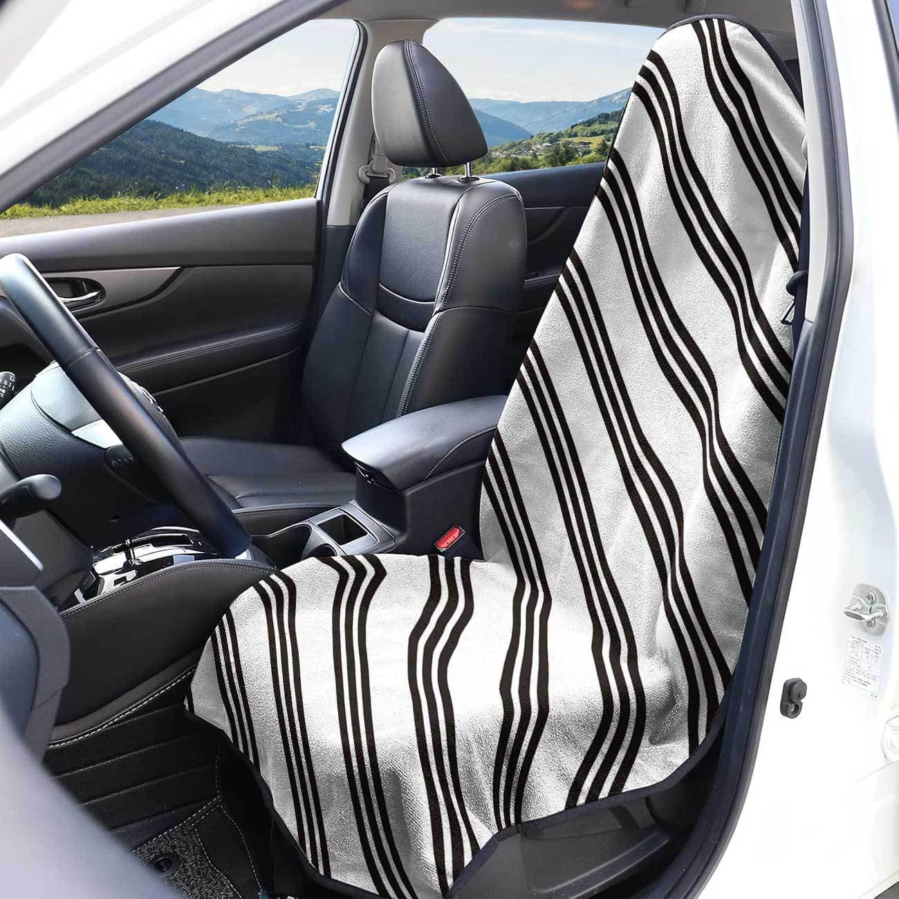 Geometric Seat Towel Cover Front Seat Protector for Gym and Workout All Seasons Car Mount
