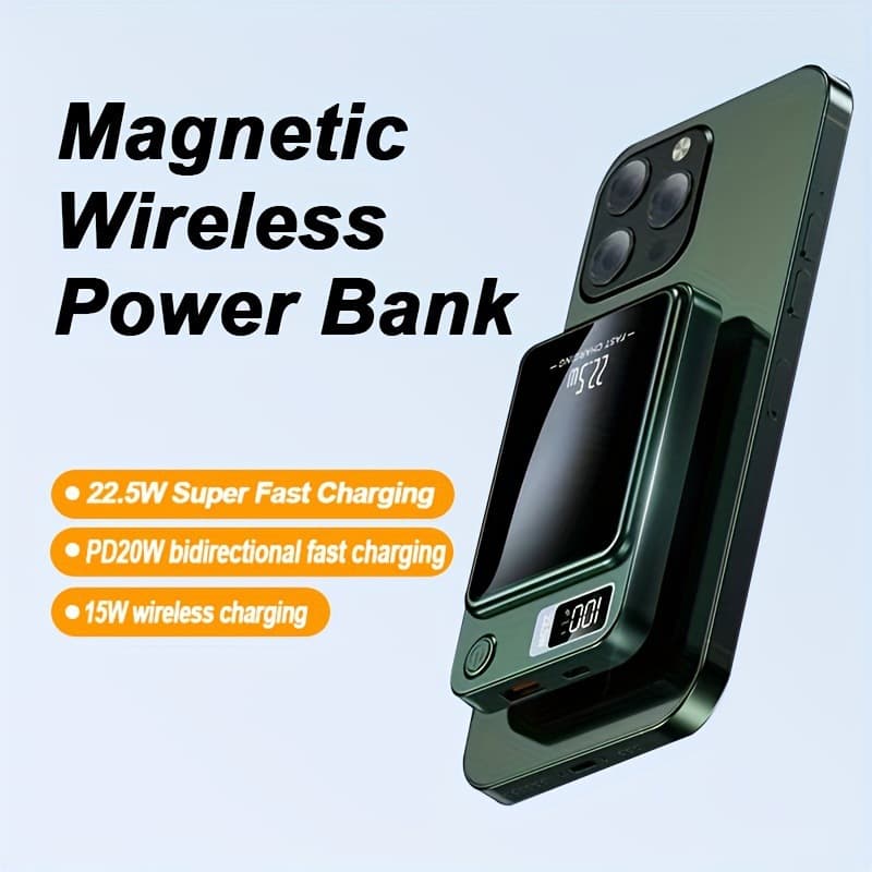 2026 New Cross-border Drop Shipping One Brand New Fast Charging Magnetic Wireless Charging Power Supply