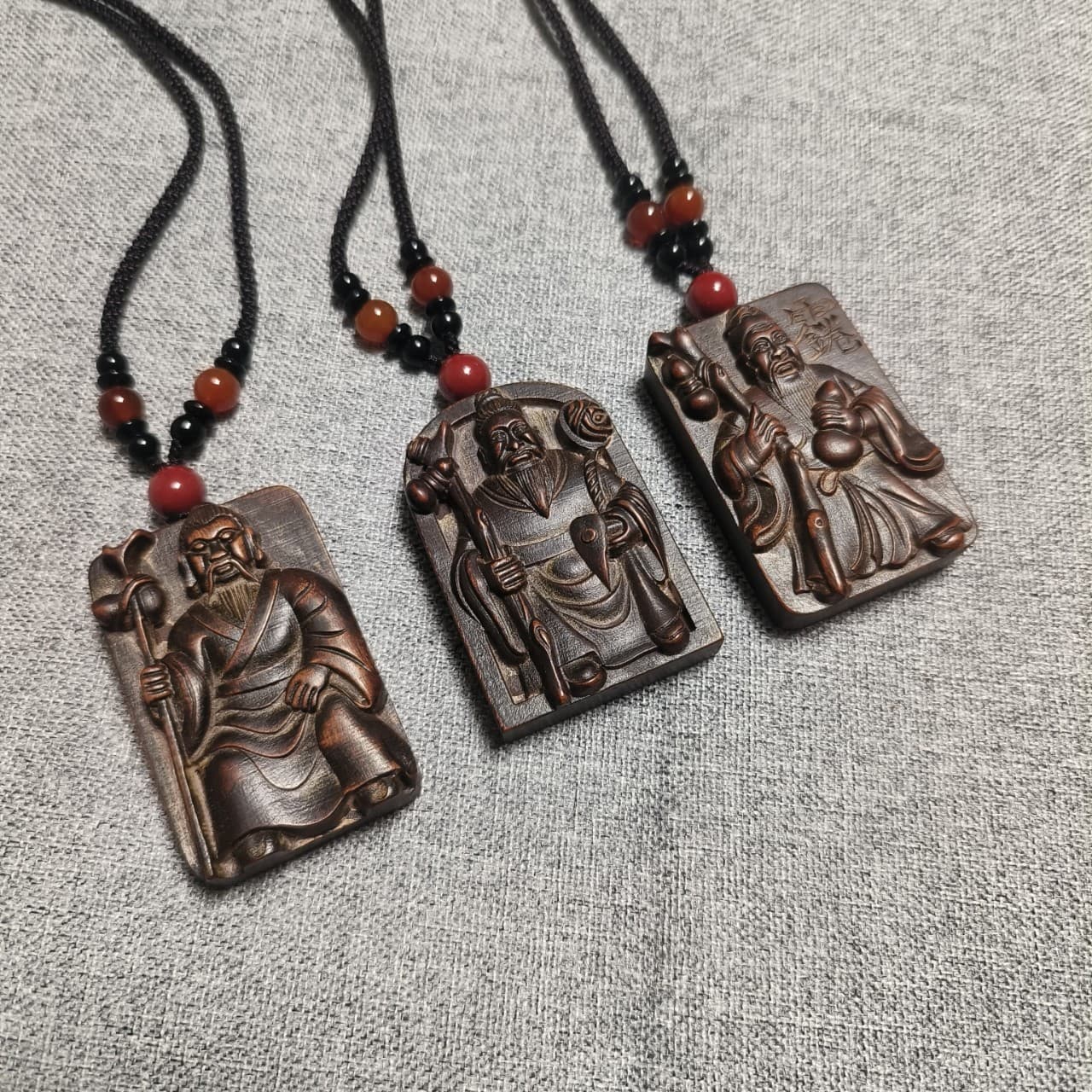 Jujube Wood Medicinal King Sun Simiao Famous Physician Sage Medicine King Pendant Necklace Accessory