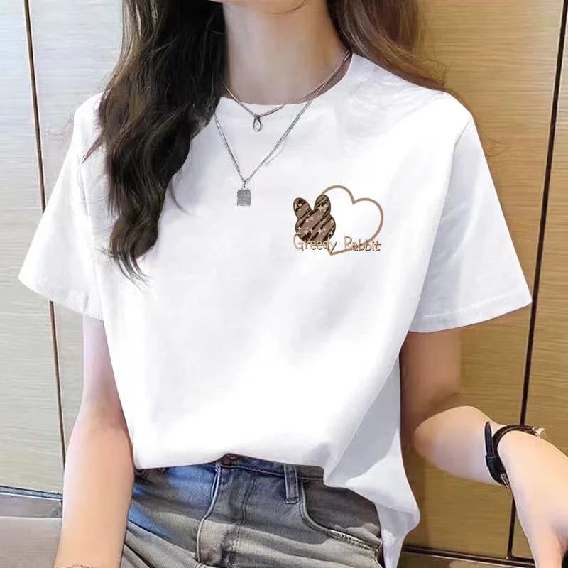 Women's Short Sleeve T-Shirt - New Korean Style T-Shirt
