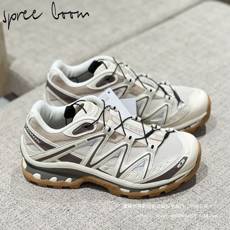 Salomon XT-QUEST Casual Sneakers Outdoor Trendy Shoes Unisex Versatile Mocha Brown 475413