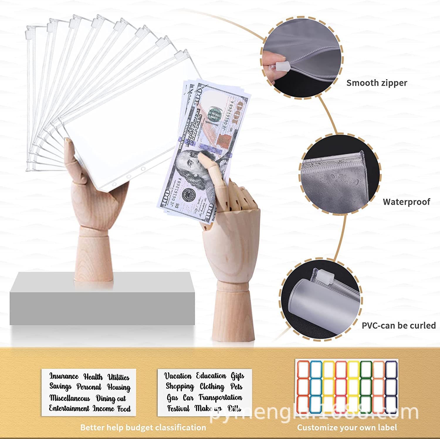 In Stock Cross-border A6 Loose-leaf Binder Journal Marble Pattern Notebook Leather PU 6-ring Refillable Cash Budget