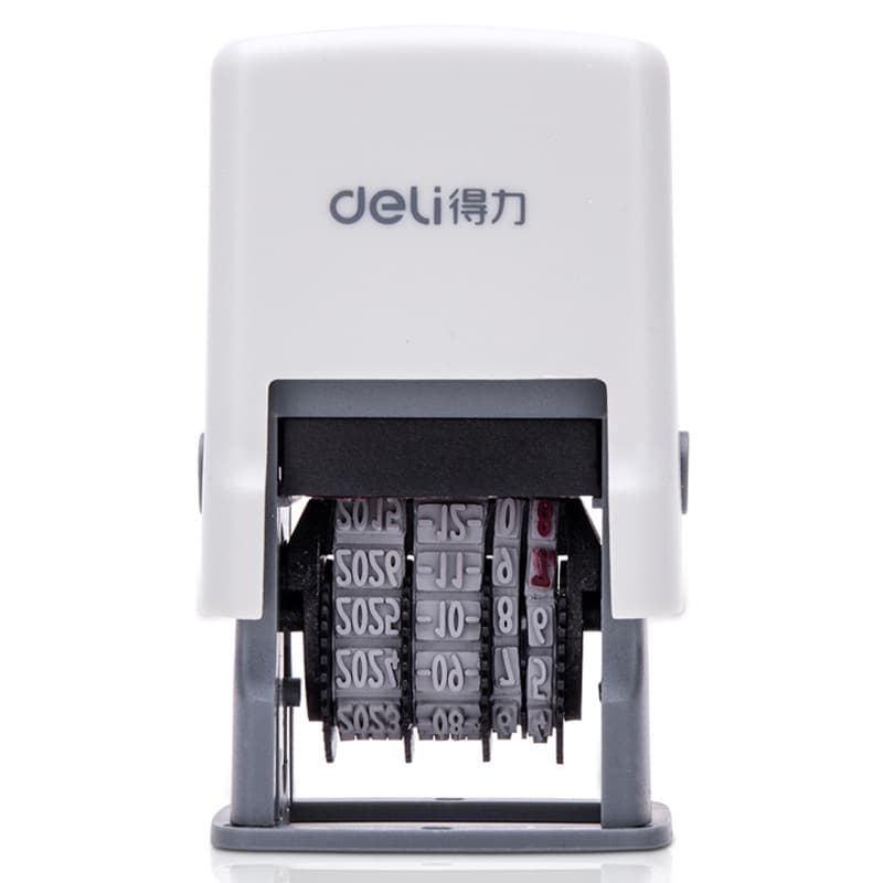 Deli Automatic Self-Inking Date Stamp 79951 Adjustable Date Stamp Production Date Coding Machine