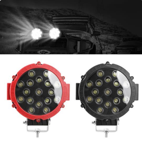 Factory Stock 7-Inch 51W 17-LED Off-Road LED Light Bar, Car Repair Work Light, Auto Accessories