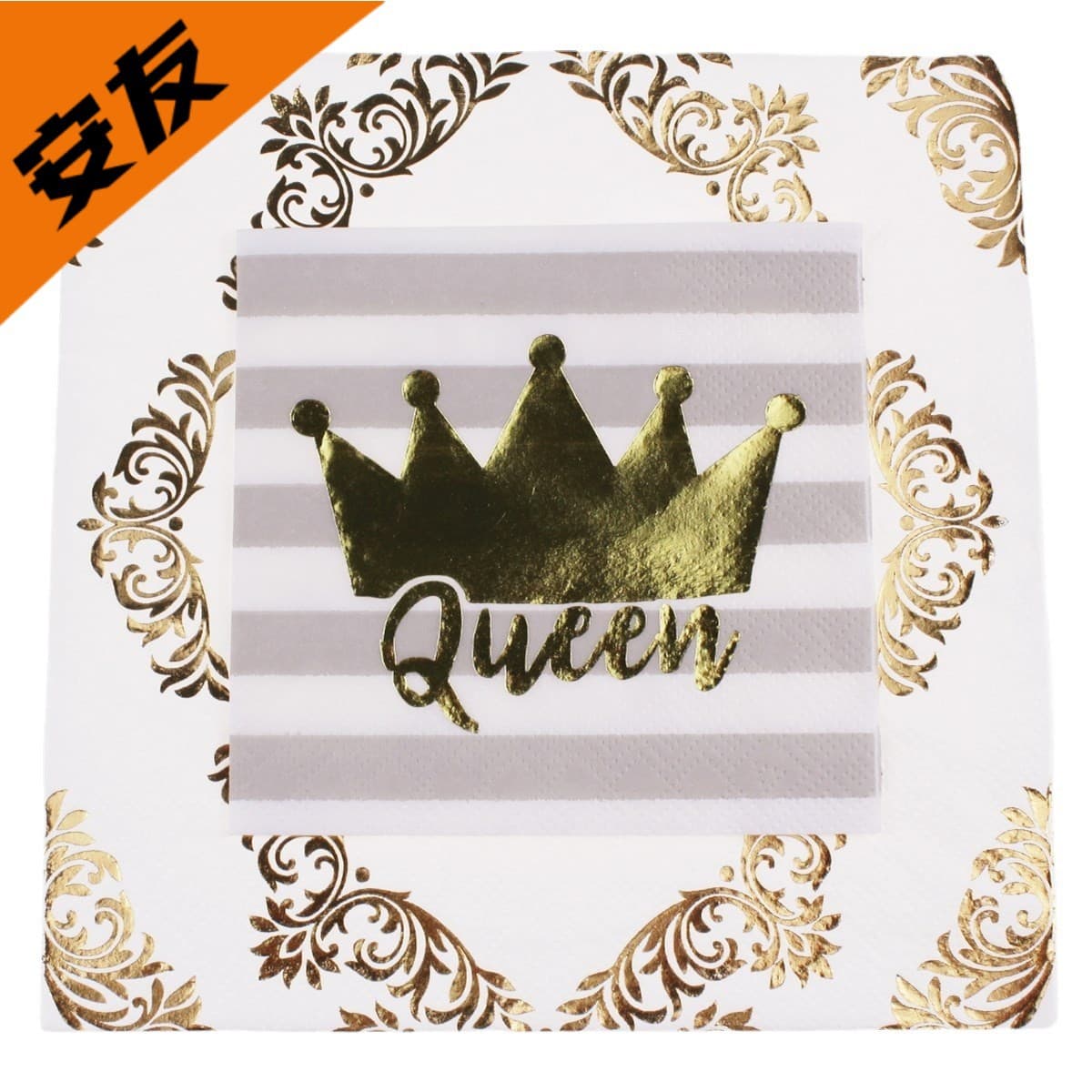 Printed Hot Stamping Colored Disposable Napkins Tissue Paper for Restaurant Parties Home Use Foreign Trade Export