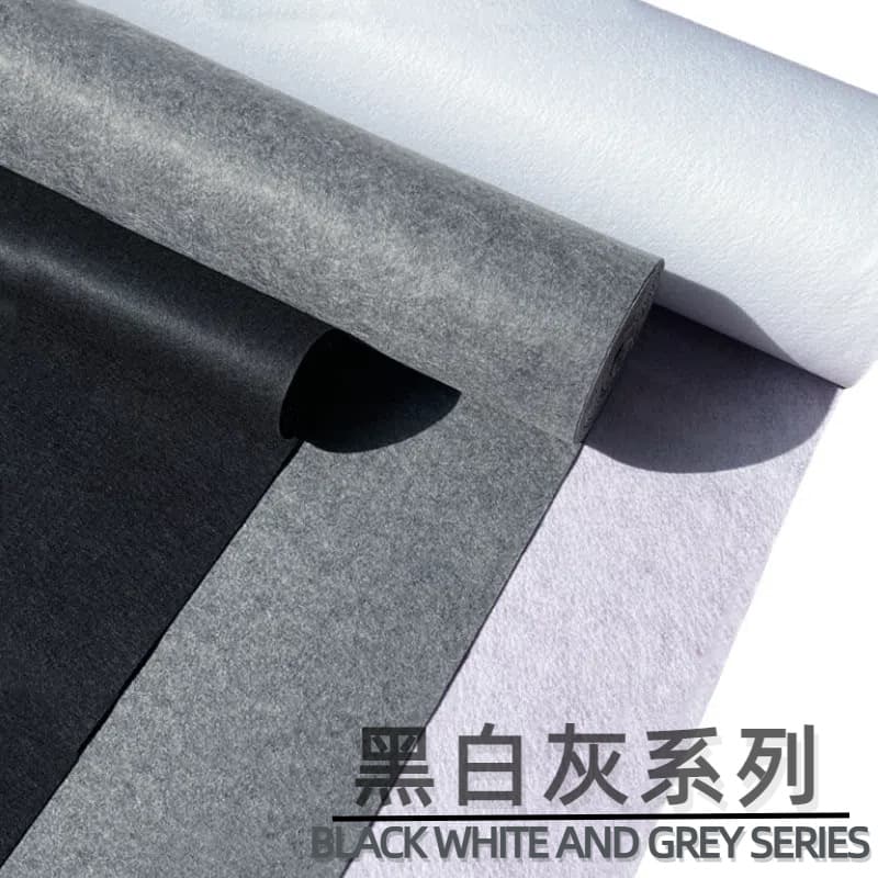 Gray Commercial Carpet Office Full Lay Living Room Noise Reduction Black Large Area Staircase Bedroom Polyester Fiber Modern Simple Style