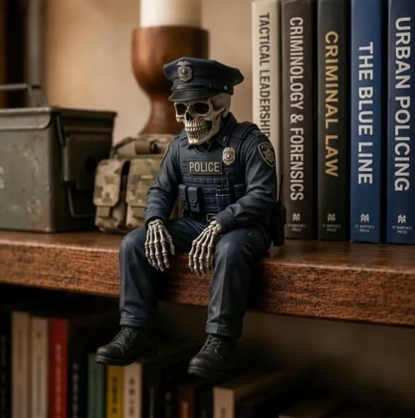 Firefighter Skeleton Shelf Sitter Decoration Firefighter Skeleton Shelf Sitter Decoration