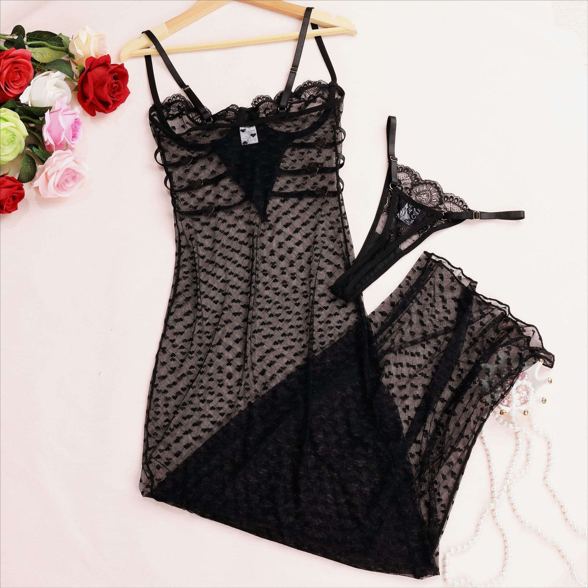 Sexy Lingerie Bodysuit with Fishnet Stockings Wholesale for Amazon US/EU