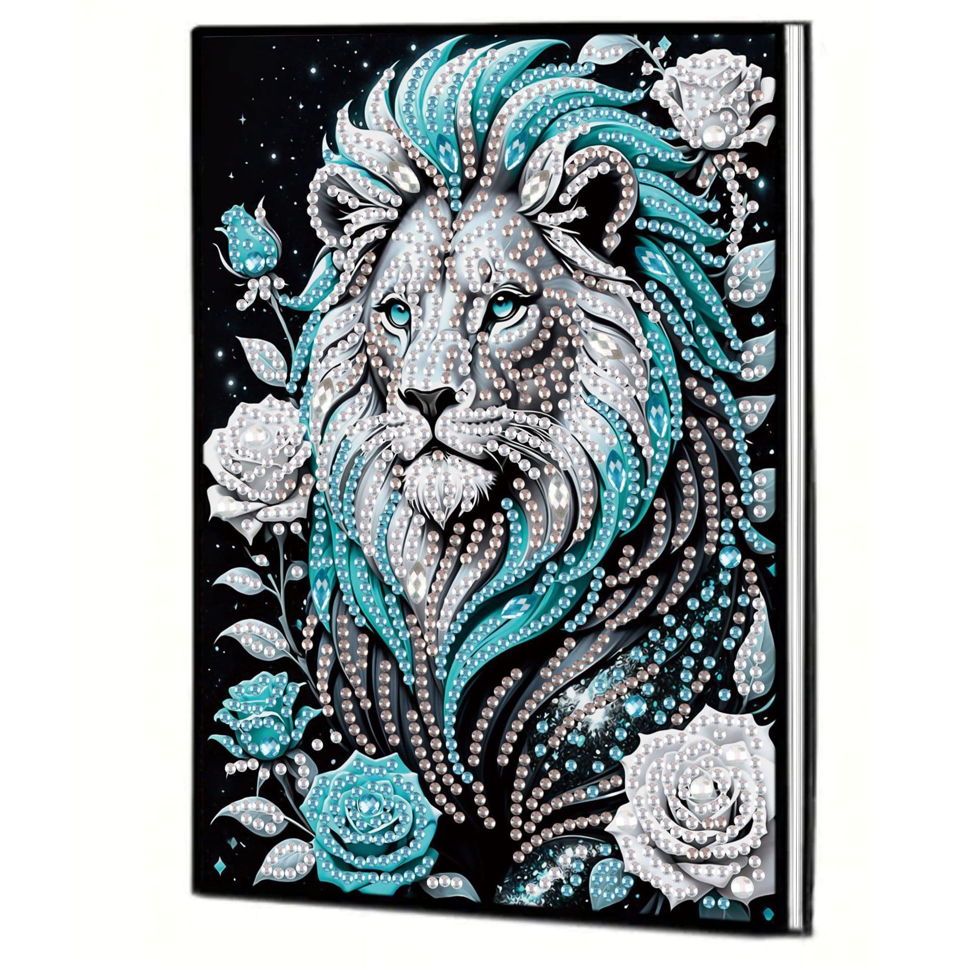 Diamond Art Notebook DIY Adult Art Lion Diamond Painting Kit Valentine's Day Diary