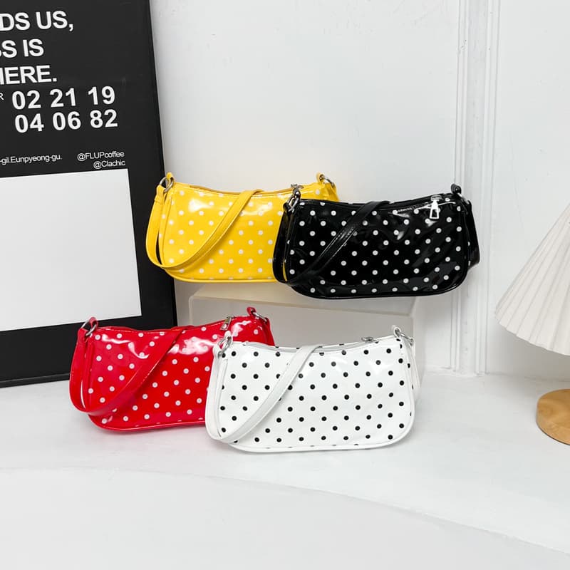 Fashionable Polka Dot Bags 2026 New Women's Bags Simple Bags Korean Version Niche Design Shoulder Bags High-Looking Women's Bags