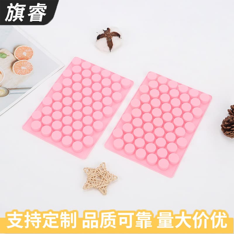 Pink Silicone Cute Small Cylinder Silicone Candy Gummy Mold DIY Wax Seal Beads Mold