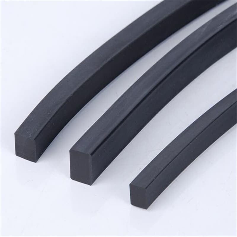 Brown and black round and square strip FKM oil-resistant, corrosion-resistant, high-temperature acid and alkali-resistant, and pressure-resistant fluororubber sealing strips