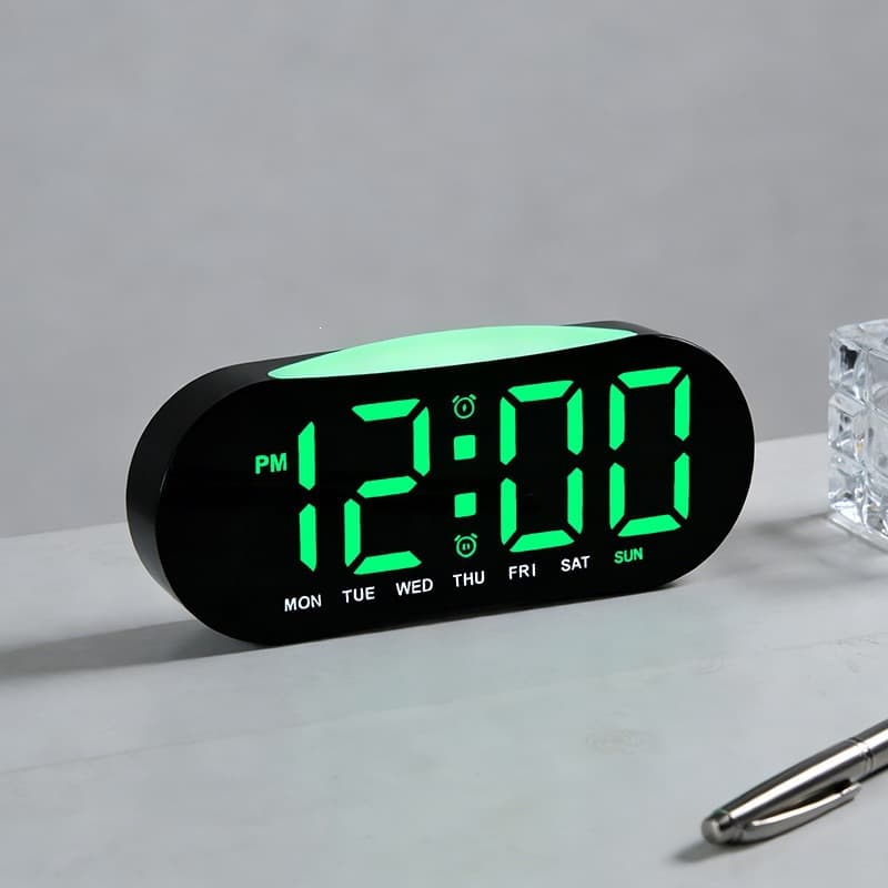 New LED Electronic Clock Cross-border Minimalist Multifunctional Clock Children's Bedside Alarm Clock with Week Display GH9031
