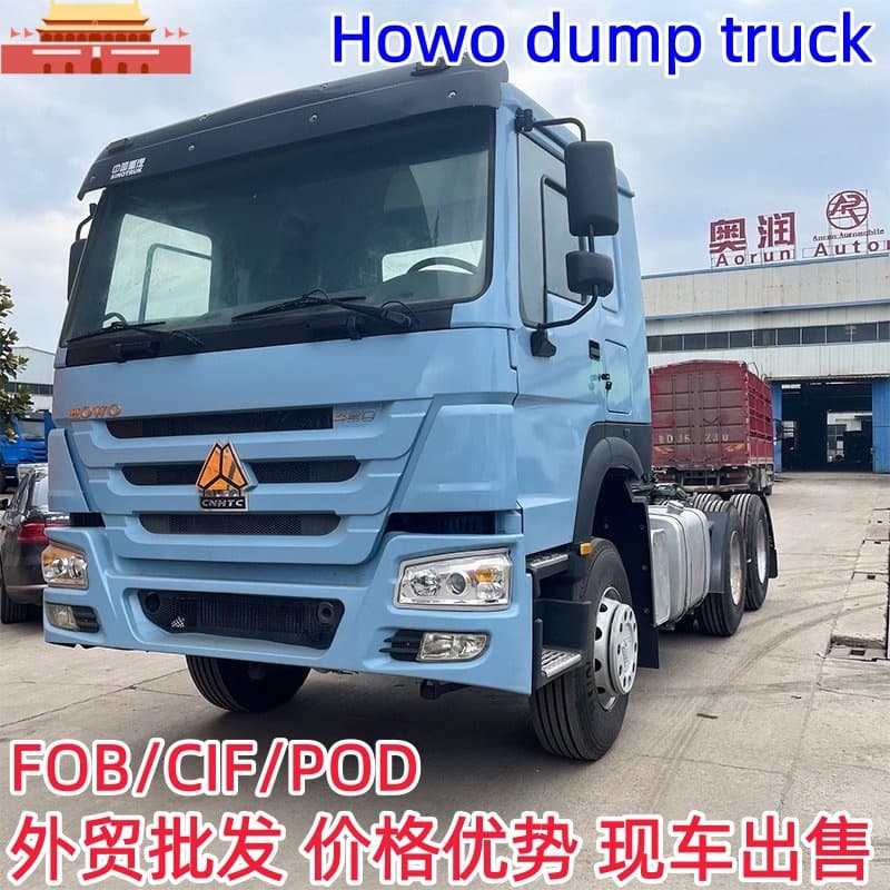 Sinotruk HOWO 6X4 drive Howo 400 horsepower tractor front four rear eight truck 10-wheel truck trailer