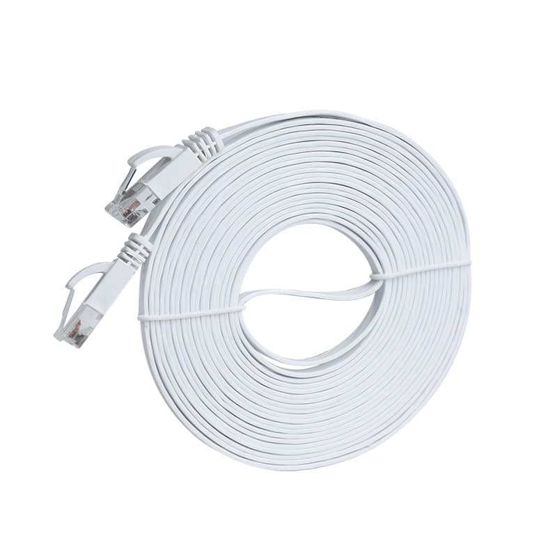 In Stock Cat6 Flat Ethernet Cable Cat6 High-Speed Gigabit Pre-Made Ultra-Thin Twisted Pair Network Cable for Computer Router Broadband