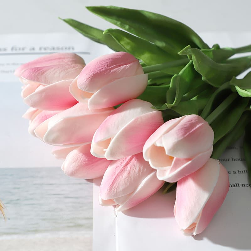 Artificial PU Tulip Artificial Flower for Wedding Home Decoration Wholesale