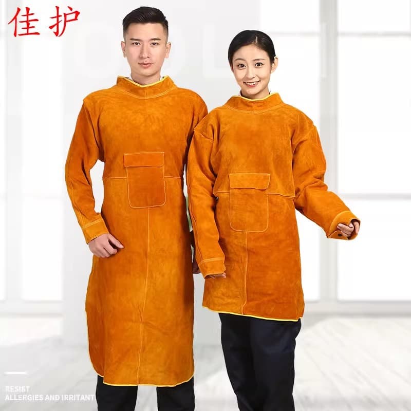 Welding clothing welding argon arc welding flame retardant heat insulation high temperature resistant welder cowhide welding apron