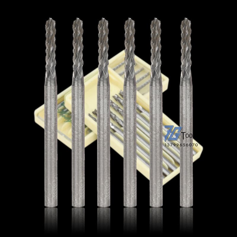 Tungsten Steel Cylindrical Electric Engraving Bit for Olive Pit Carving, Micro Engraving Fine Carving Round Needle Tool