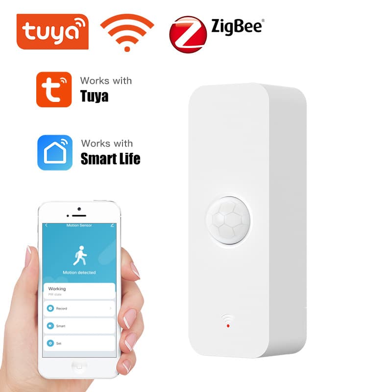 Smart WiFi/Zigbee Infrared Body Sensor Remote Notification Home Alarm System Mobile App Control For Safety Protection