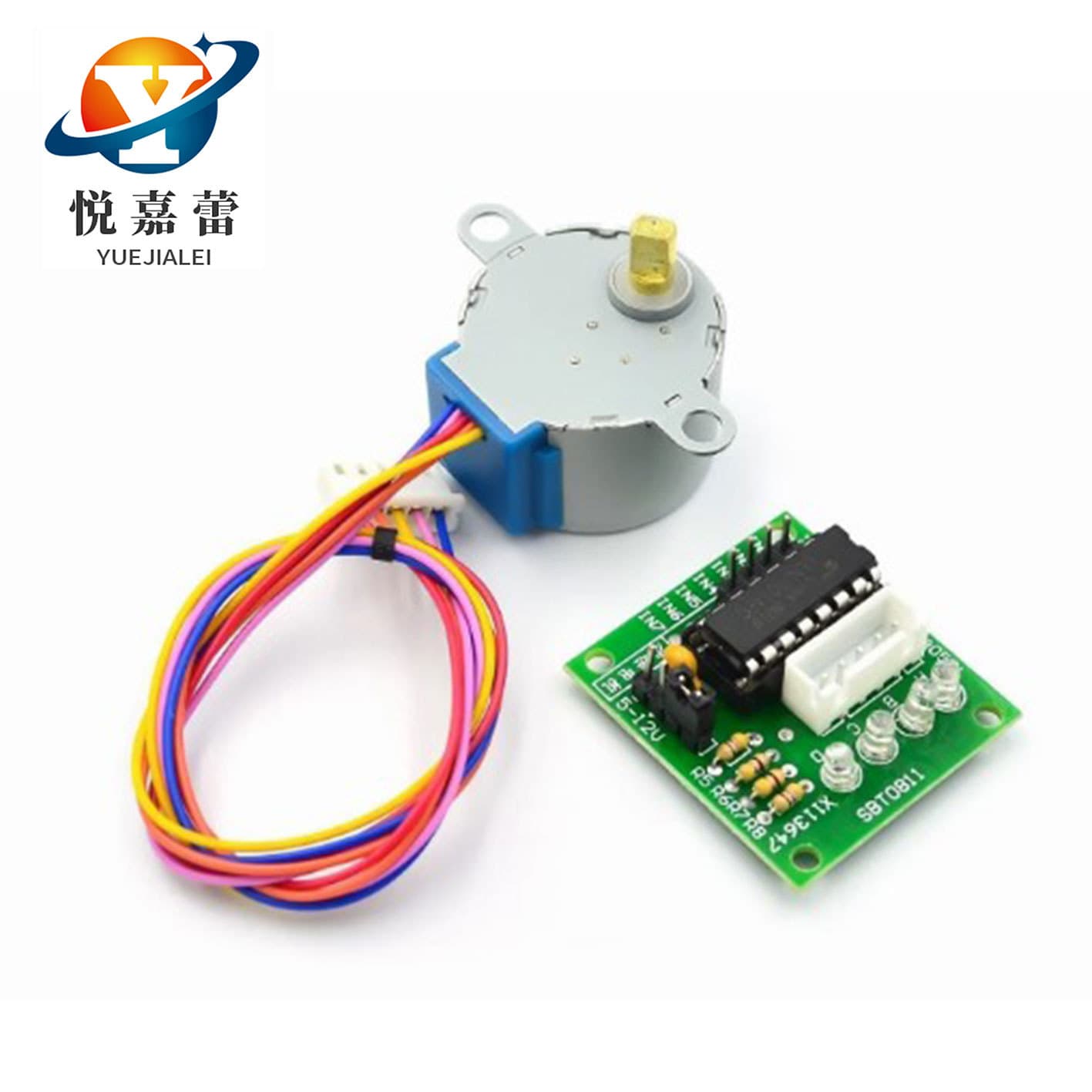 5V Stepper Motor + ULN2003 Driver Board (5-wire four-phase/Stepper Motor Driver Board/Test Board 1 set)