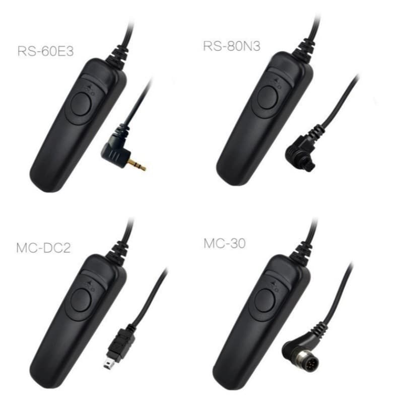 Shutter release cable RS-60E3, RS-80N3 for 1000D, 550D DSLR cameras, high-speed