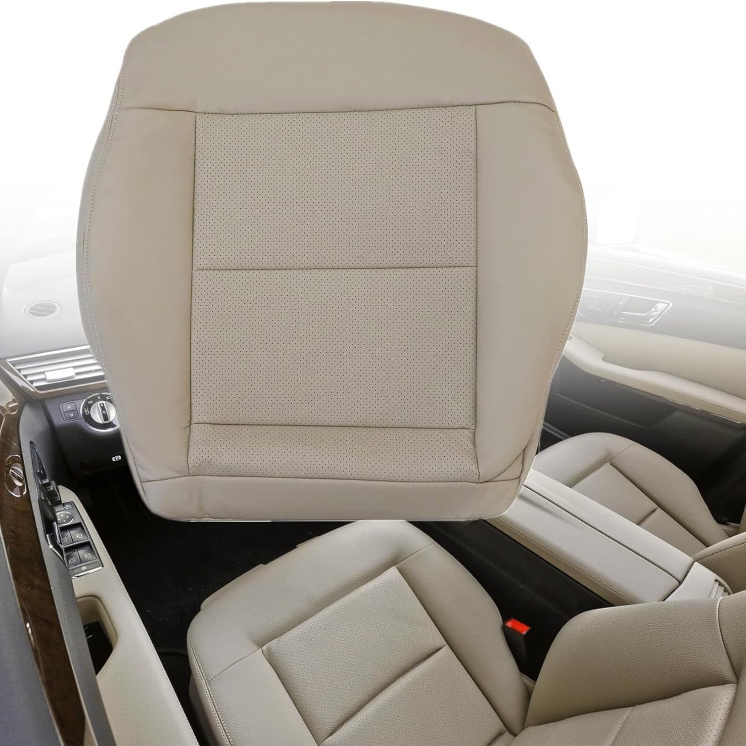 Replacement Front Seat Covers for 2014-2016 Mercedes-Benz E200 E250 E300 E350