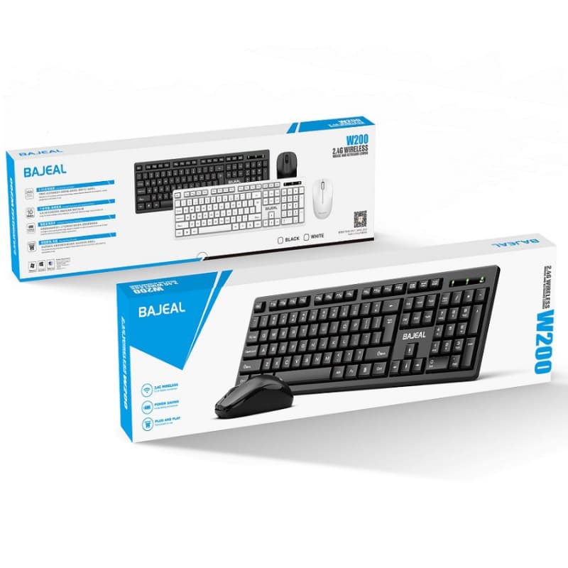 BAJEAL wireless keyboard and mouse set 2.4G business office notebook desktop USB wireless keyboard and mouse