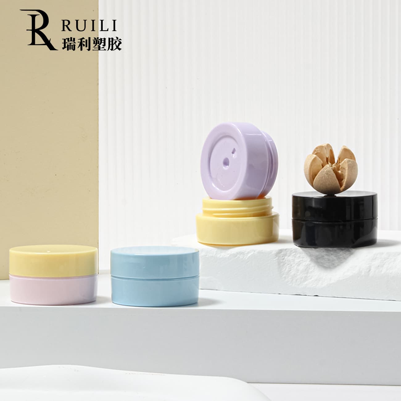 5g Round Lid PP Nail Gel Refill Jar Solid Gel Container PS Builder Gel Extension Gel Bottle