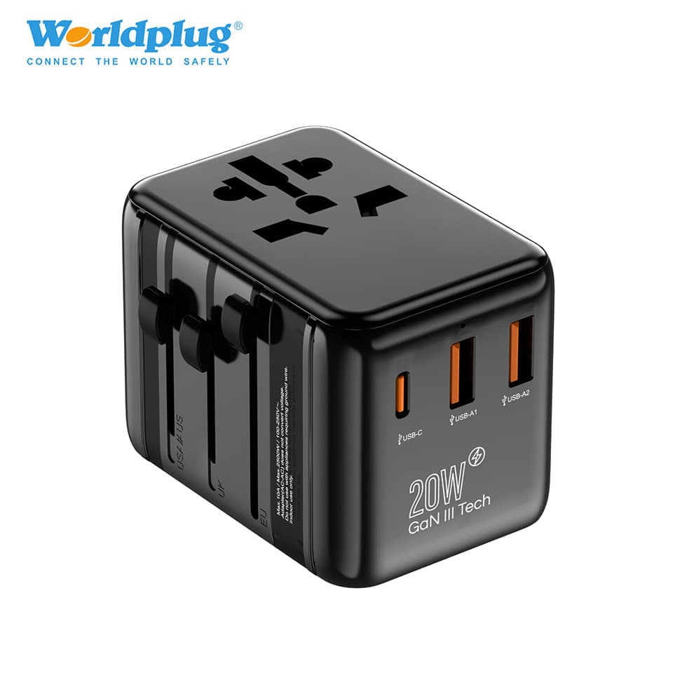 Global Travel Adapter Plug Socket Multi-Function Power Converter 20W Charging Adapter Socket