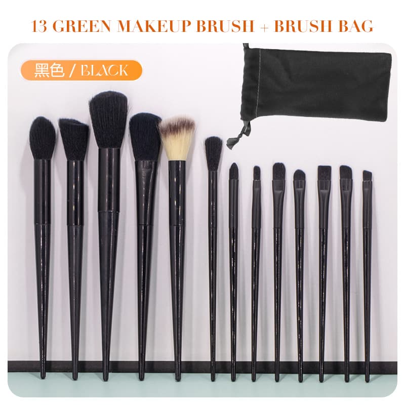 13-piece Sijiqing makeup brush set, cross-border label, highlighter blush brush, eyeshadow brush, complete makeup tool set.