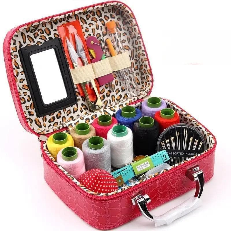 Xinjiang Kefa-sewing box, needlework, household sewing kit, portable tools, portable storage, handmade sewing treasure box