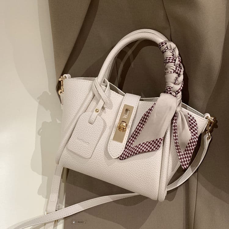 Fashionable Street Style Women's Tote Bag Commuter Handbag PU Material Bucket Shape Soft Shoulder Crossbody Bag for Daily Use
