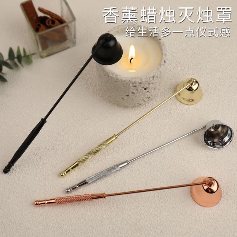 Wholesale Stock Vintage Stainless Steel Candle Snuffer Tool Set - Candle Snuffer, Candle Extinguisher, Candle Cover, Oil Lamp Snuffer