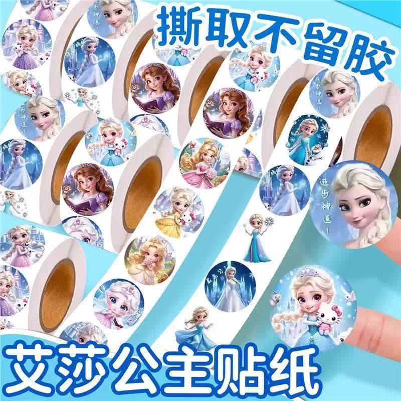 Frozen Elsa Cartoon Princess Children's Rewards Girls Encouragement and Praise Stickers Decoration Stickers Handbook