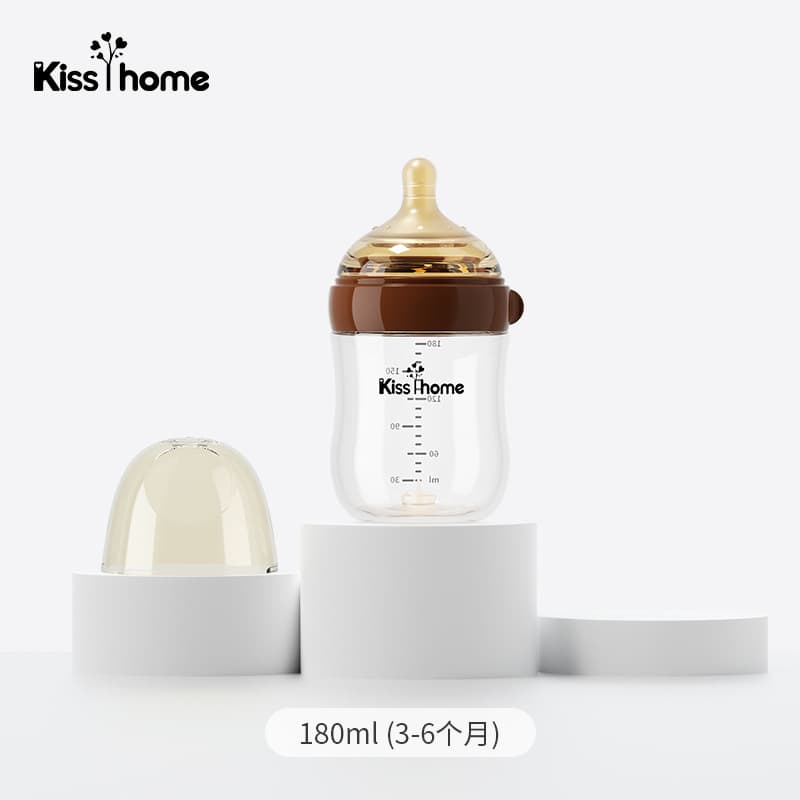 High Borosilicate Glass Baby Bottle, Shixi Same Style, Newborn Anti-Colic Silicone Nipple, Infant Feeding Supplies