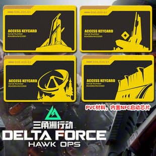 Delta-themed room card peripheral model, PVC material, General Manager/President card, King keychain card, NFC game activation card