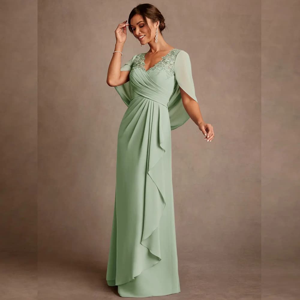 European and American Amazon cross-border banquet mother's wear wedding banquet women's long evening dress annual party party host dress fat