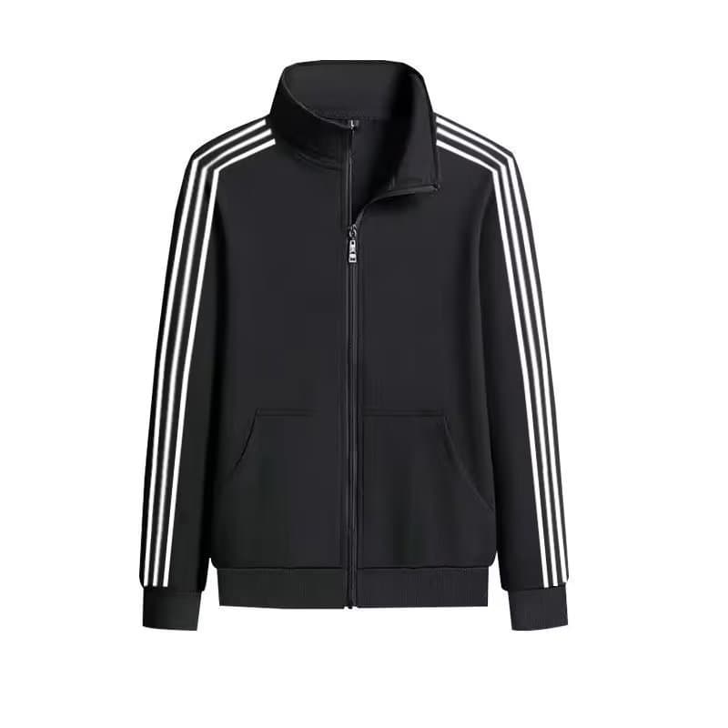 2024 new unisex jackets, versatile casual spring and autumn student ins sporty style three-stripe baseball jacket.