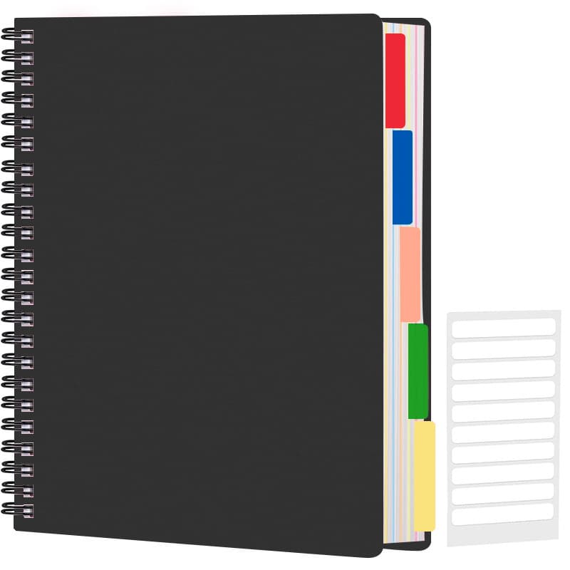 Cross-border Exclusive B5 Tear-off Divider Spiral Notebook, Student Office Lined Thick 200-page Journal
