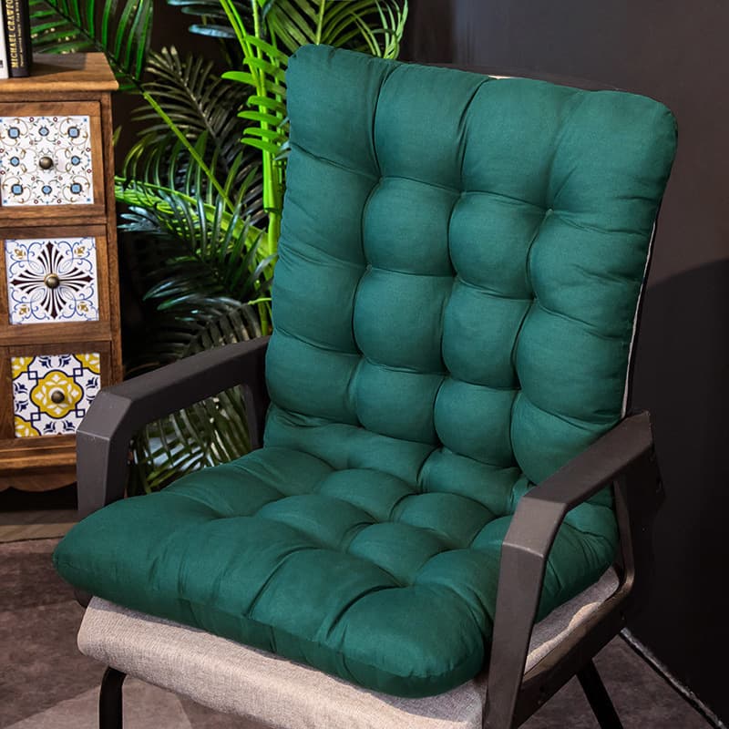 Integrated seat and back cushion for winter warmth on bay windows, dormitory chairs, office use, solid color, drop shipping