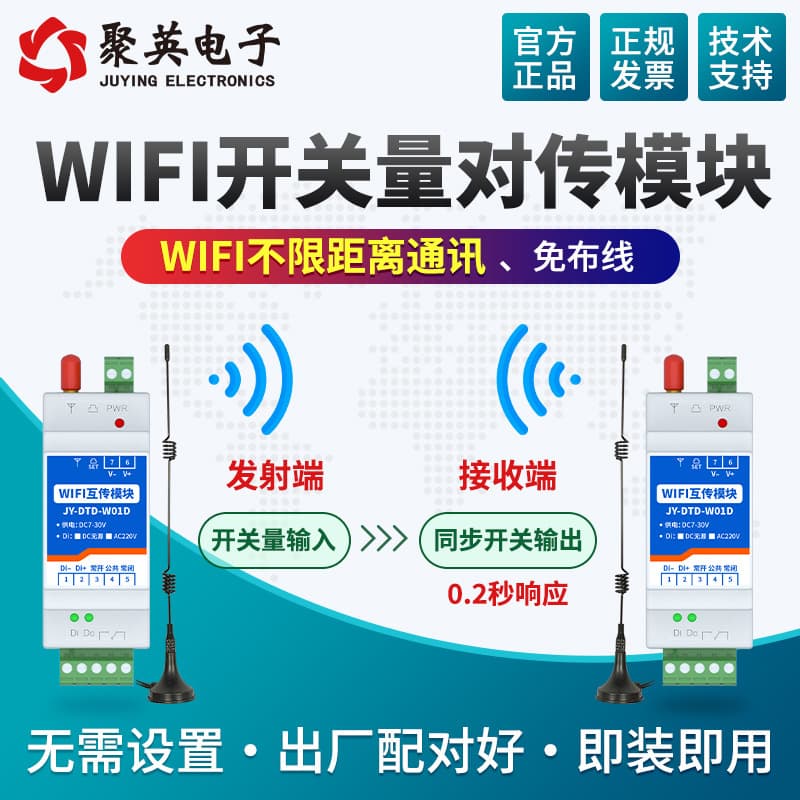 Juying Wireless WIFI digital signal transmission module, one-to-one signal restoration, one-to-many control, remote control