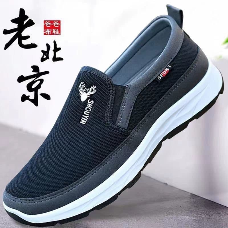 New Men's Shoes, Old Beijing High-Quality Breathable Canvas Shoes, Sports Shoes, Casual Dad Shoes, Walking Shoes for Seniors
