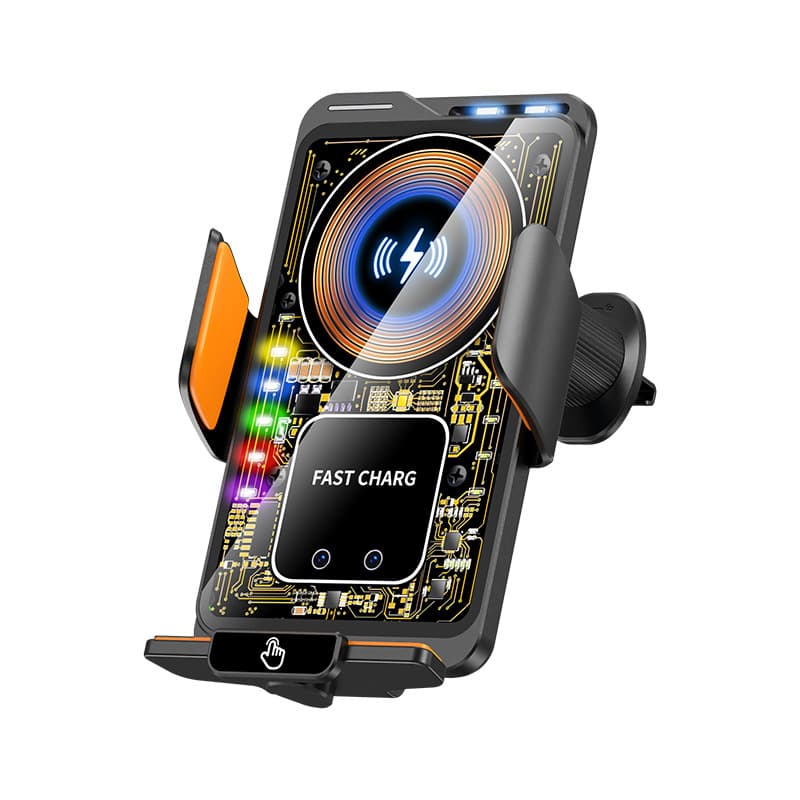 Car Phone Holder Vent Clip Black Technology Auto-Clamping Car Phone Mount