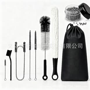 Arabic Hookah Accessories Drawstring Storage Bag Portable Tool Kit Cleaning Brush 8-Piece Cleaning Brush Set KTV