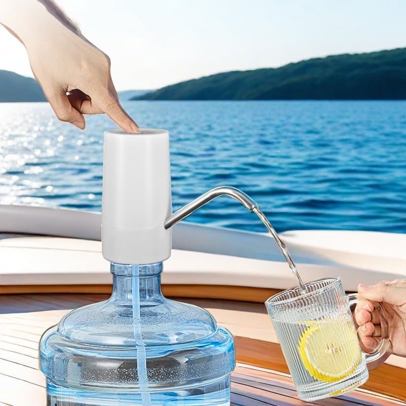Electric Bottled Water Pump Auto Press Dispenser, Rechargeable Water Lifting System for Home Smart Drinking Fountains