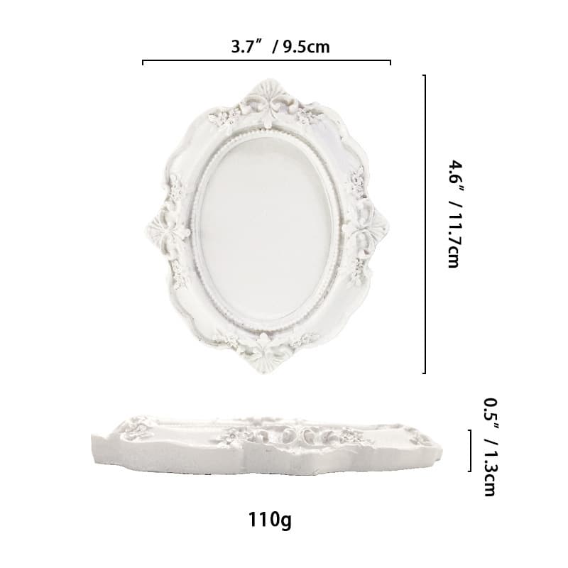 Cross-border Ins Victorian Style Jewelry Dish Storage Tray Candle Holder Creative Home Resin Decoration Prop